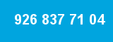 926 837 71 04 926 837 71 04
